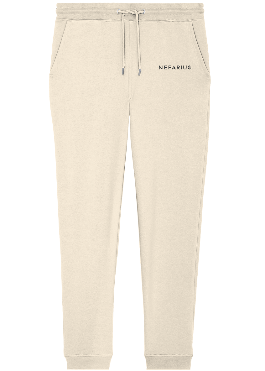 Beige Jogger Pants aus Bio-Baumwolle – Nachhaltige Mode von Nefarius