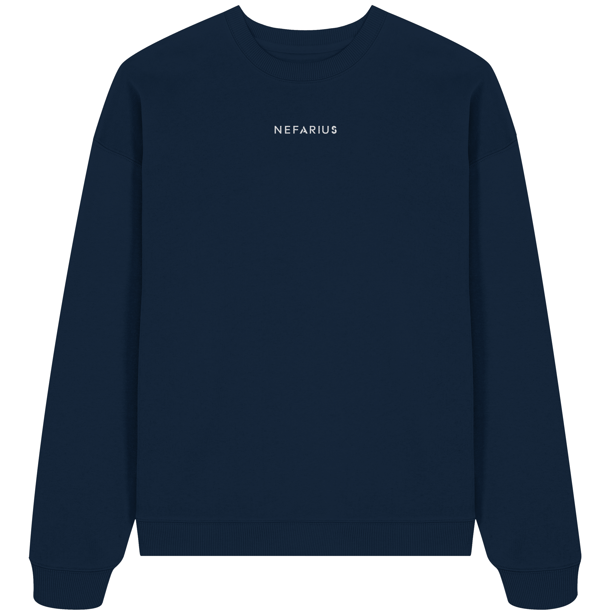 Oversize Navy Sweatshirt aus Bio-Baumwolle – Nachhaltige Mode von Nefarius